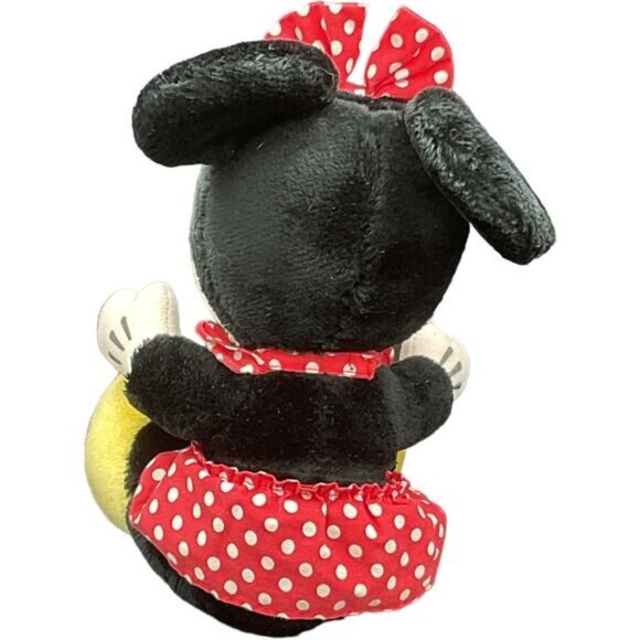 Vintage Disneyland Minnie Mouse Plush Toy 10" Polka Dot Dress & Bow Polyester - Picture 4 of 5